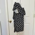 MICHAEL KORS BLACK AND WHITE FLORAL OFF-SHOULDER HALTER BLOUSE TOP 88