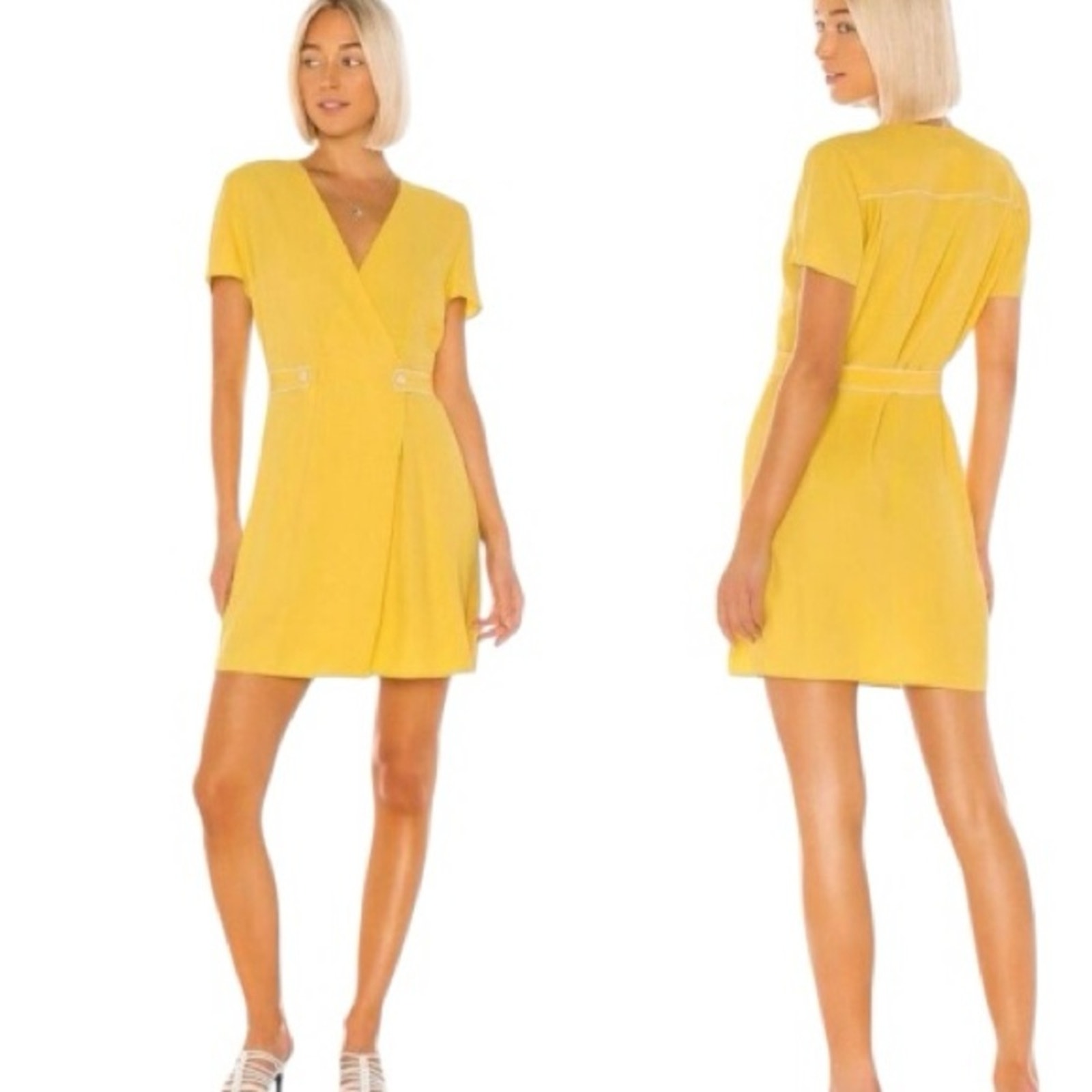 Rag and Bone Yellow Mini Dress