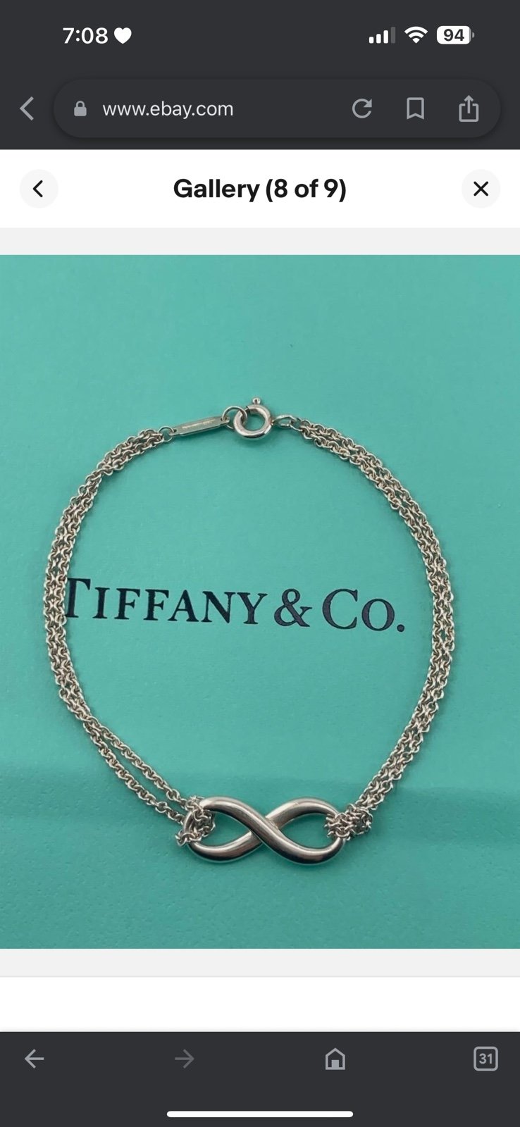 Tiffany Infinity Bracelet