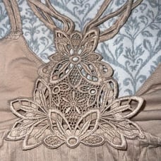 Aerie cropped tank top Bralette nude tan size M