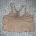 Aerie cropped tank top Bralette nude tan size M
