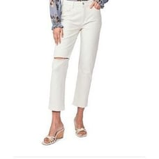 NWOT Paige Cindy Crop Jean in cream