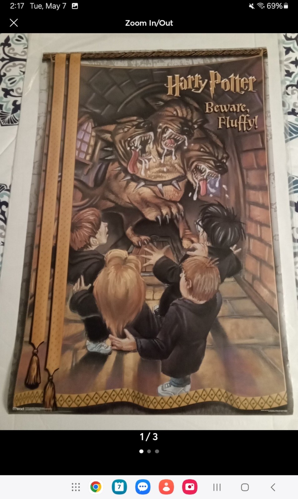 Vtg Warner Bros Mead Harry Potter Poster