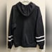 Friends Logo Hoodie Black with White Stripes on Sleeves Unisex Size Large