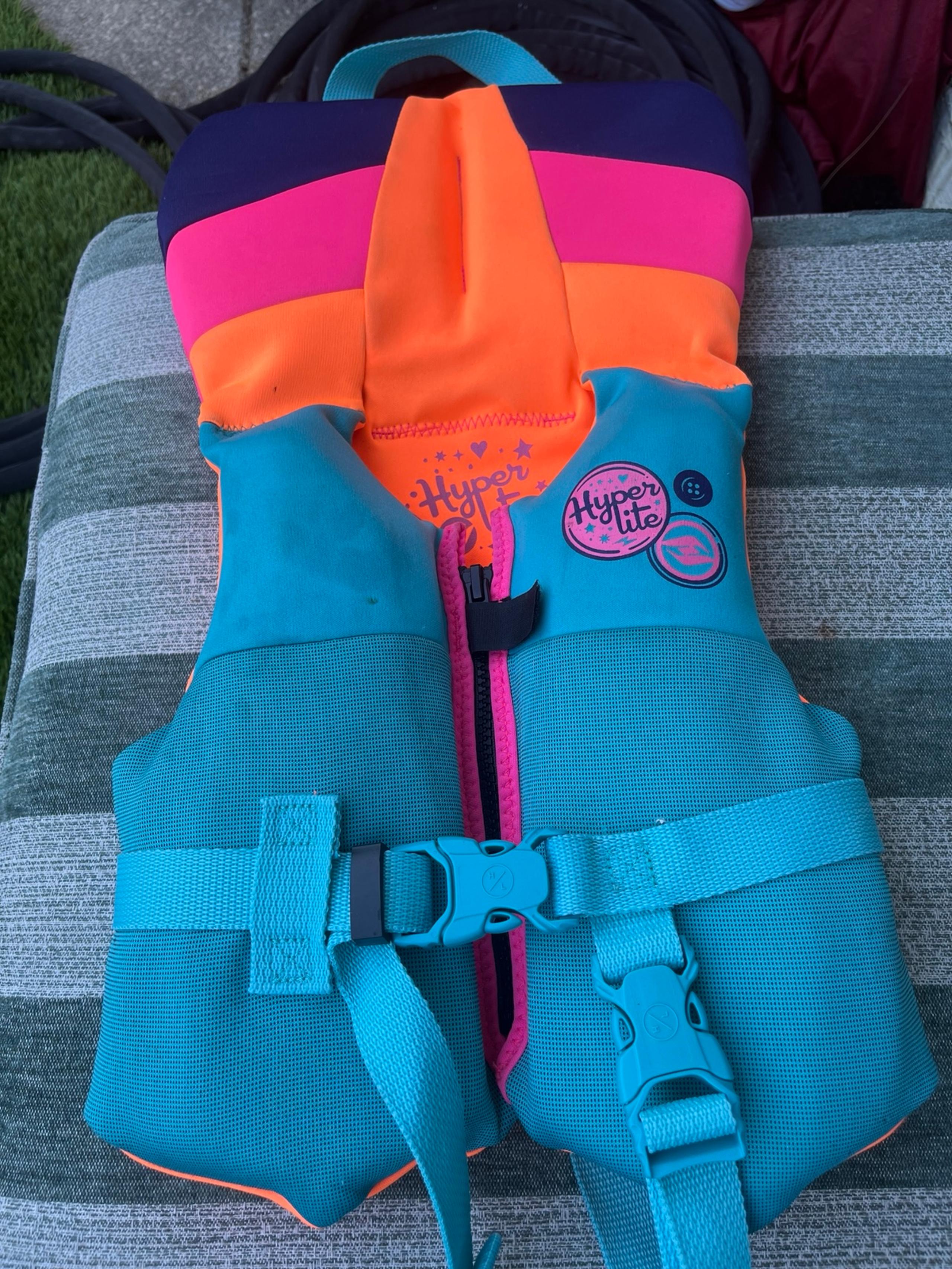 Like new infant girls hyper lite life jacket