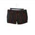Volcom Frochickie Green/Orange Stripe Chino Shorts Size 7 Low Rise