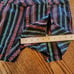 Volcom Frochickie Green/Orange Stripe Chino Shorts Size 7 Low Rise