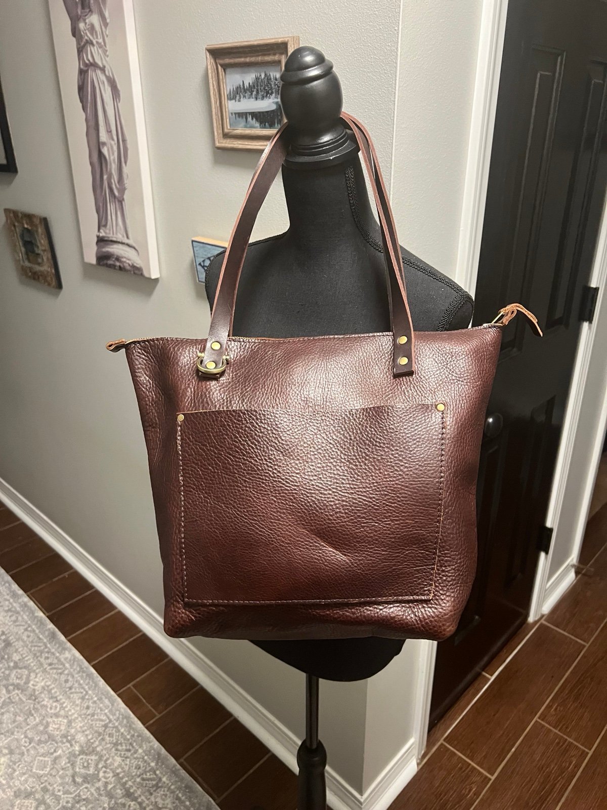 Portland Leather Medium Zippered Tote