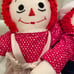 Vintage Handmade Raggedy Ann & Andy Dolls 23”