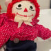 Vintage Handmade Raggedy Ann & Andy Dolls 23”