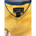VTG Abercrombie & Fitch Mens Yellow Blue V-Neck Sweater PullOver Cotton Sz L