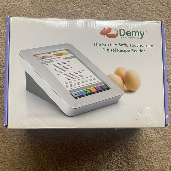 Demy Digital Recipe Reader Kitchen-Safe