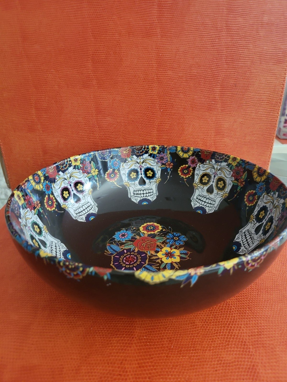 BNIB Wms. Sonoma RARE/RETIRED Day of the Dead Candy Dish ~ HTF (C all pics)