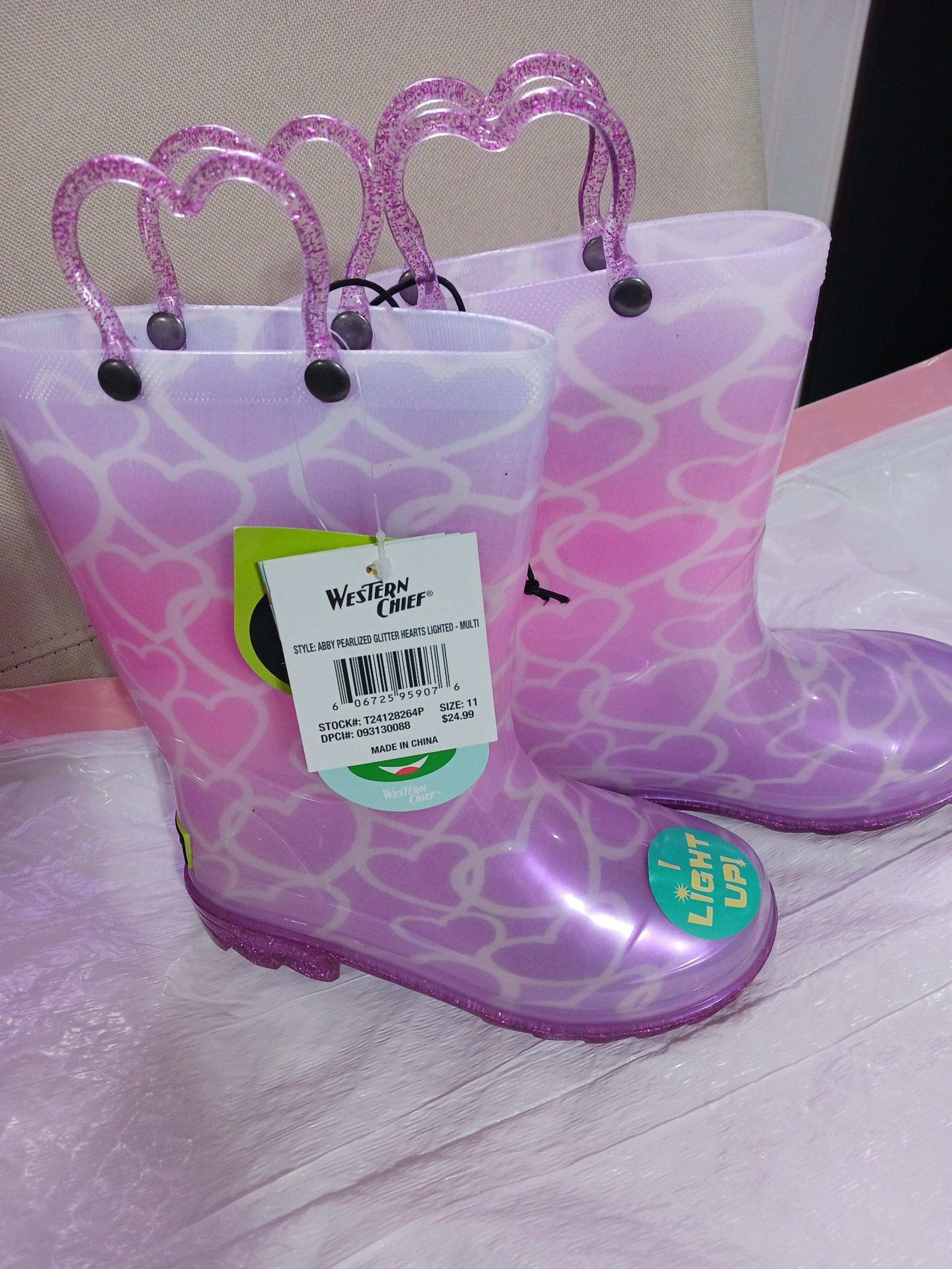 Girls 11 western chief rain boots