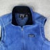 Vintage Patagonia Vest Womens Large Blue Regulator Polartec USA Made Full Zip