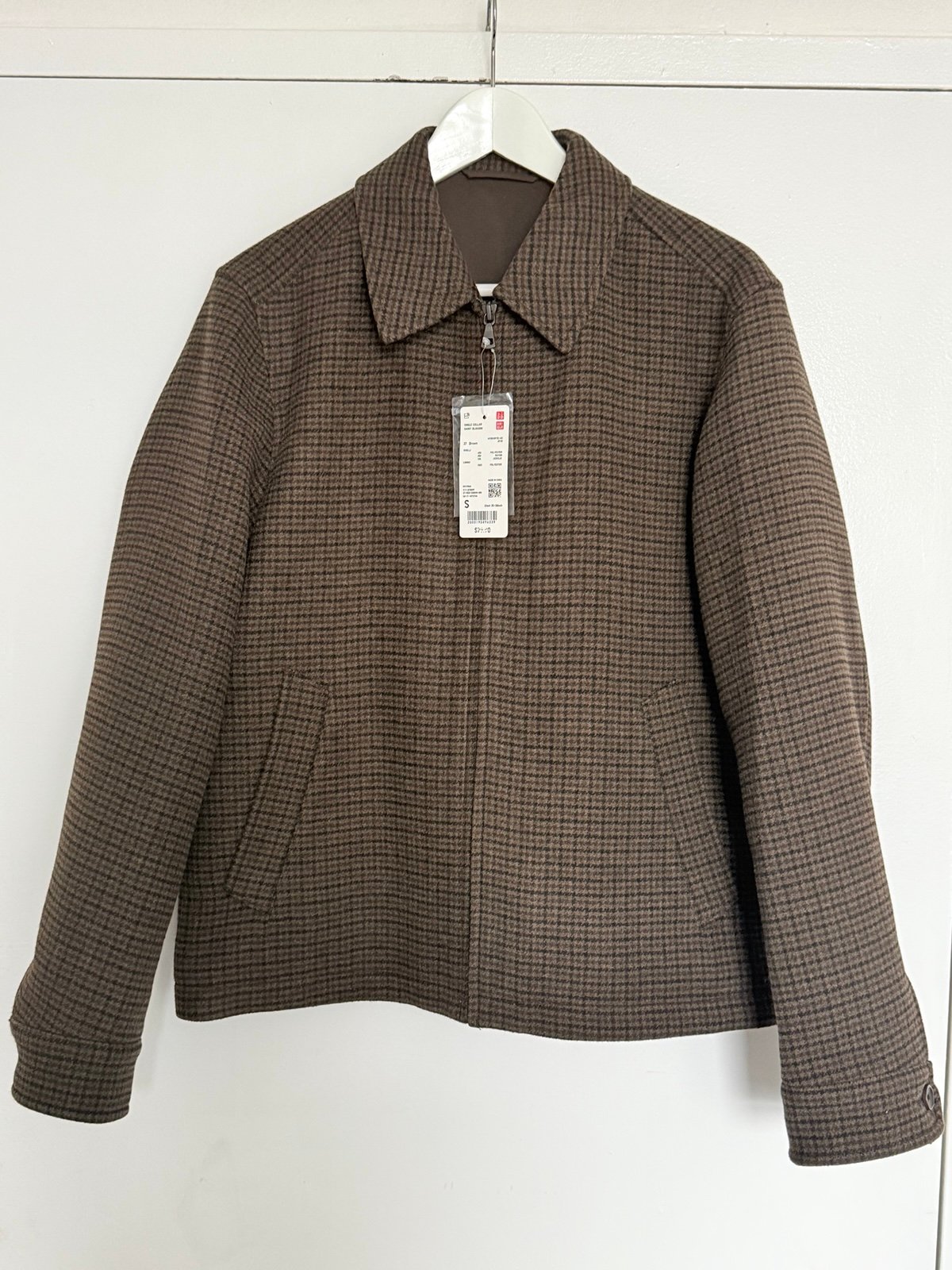 Uniqlo Single Collar Short Jacket Brown Size S
