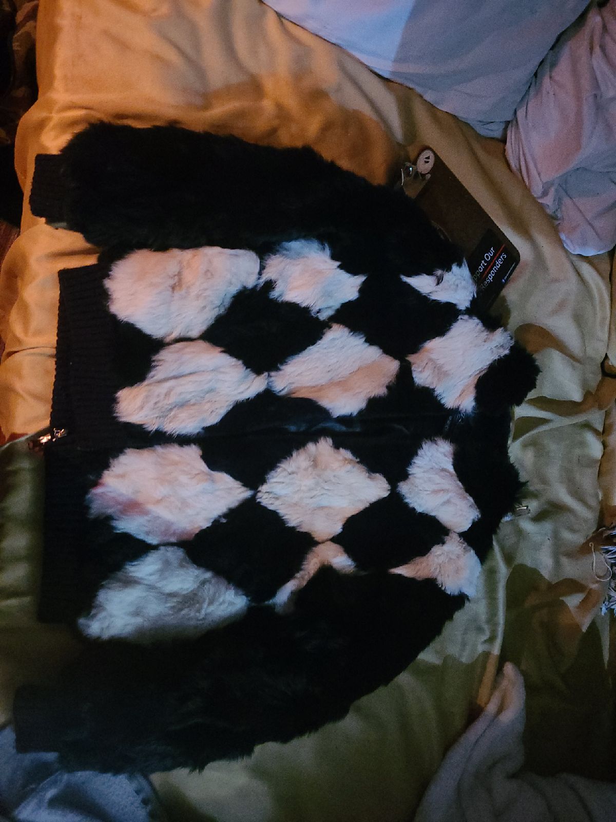 Rochelle rabbit fur coat