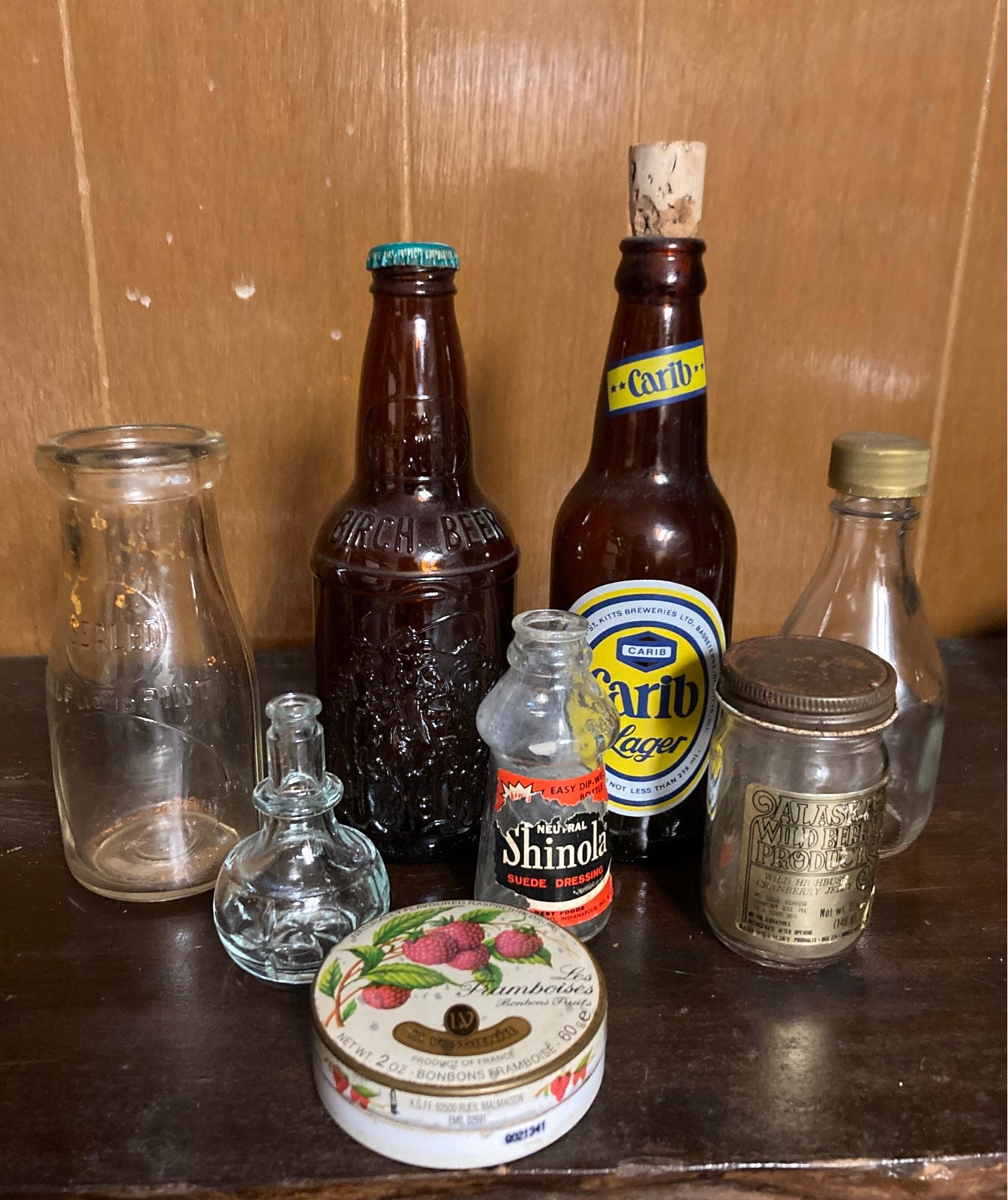 Vintage bottle collection