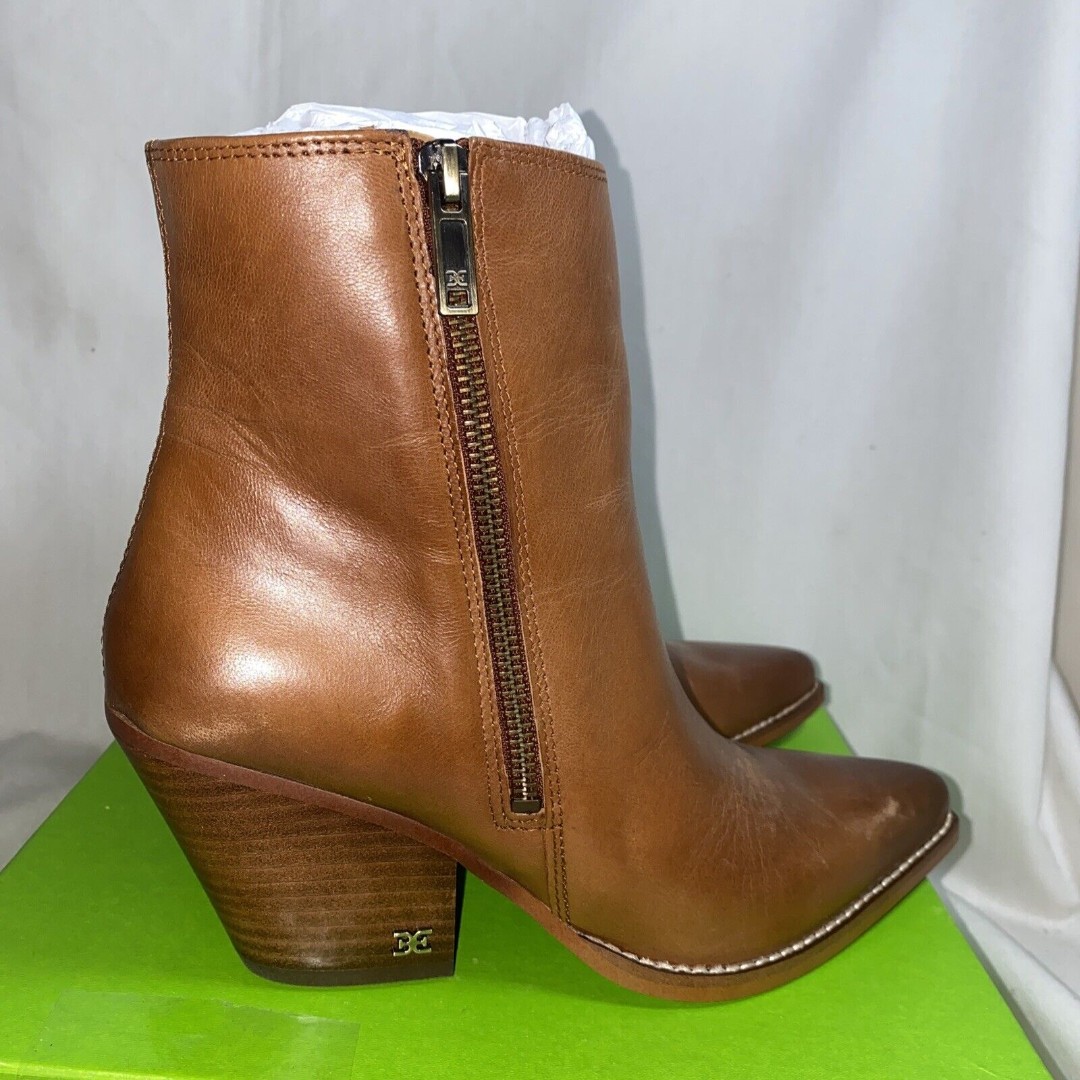 new Sam Edelman western boot Leather Jane Copper cowgirl yellowstone 7M