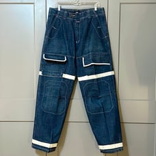 Marithe Francois Girbaud Vintage Y2K Baggy Cargo Jeans Shuttle Tape Mens 36x33