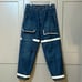 Marithe Francois Girbaud Vintage Y2K Baggy Cargo Jeans Shuttle Tape Mens 36x33