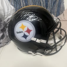 Najee Harris Signed Pittsburgh Steelers Full-Size Replica Football Helmet