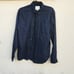VINCE Men Navy Cotton Twill Button Down Shirt 20th Anniversary Blue M