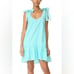 Amanda Uprichard teal gingham sleeveless dress size large