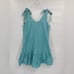 Amanda Uprichard teal gingham sleeveless dress size large