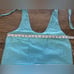 Amanda Uprichard teal gingham sleeveless dress size large