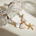 Boho shell 18 k gold plated stainless steel charm necklace