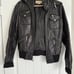 Black leather jacket