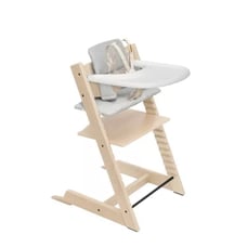 Stokke Tripp Trapp High Chair with Cushion and Tray in Natural and Grey (FW-04)