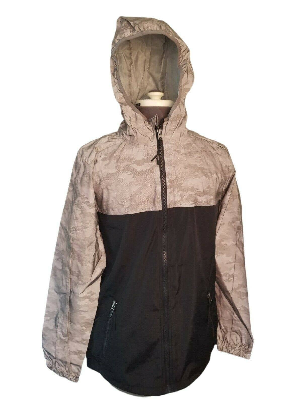 Avalanche Shine-Printed Jacket Men's FullZip Windbreaker size medium Camo Black.