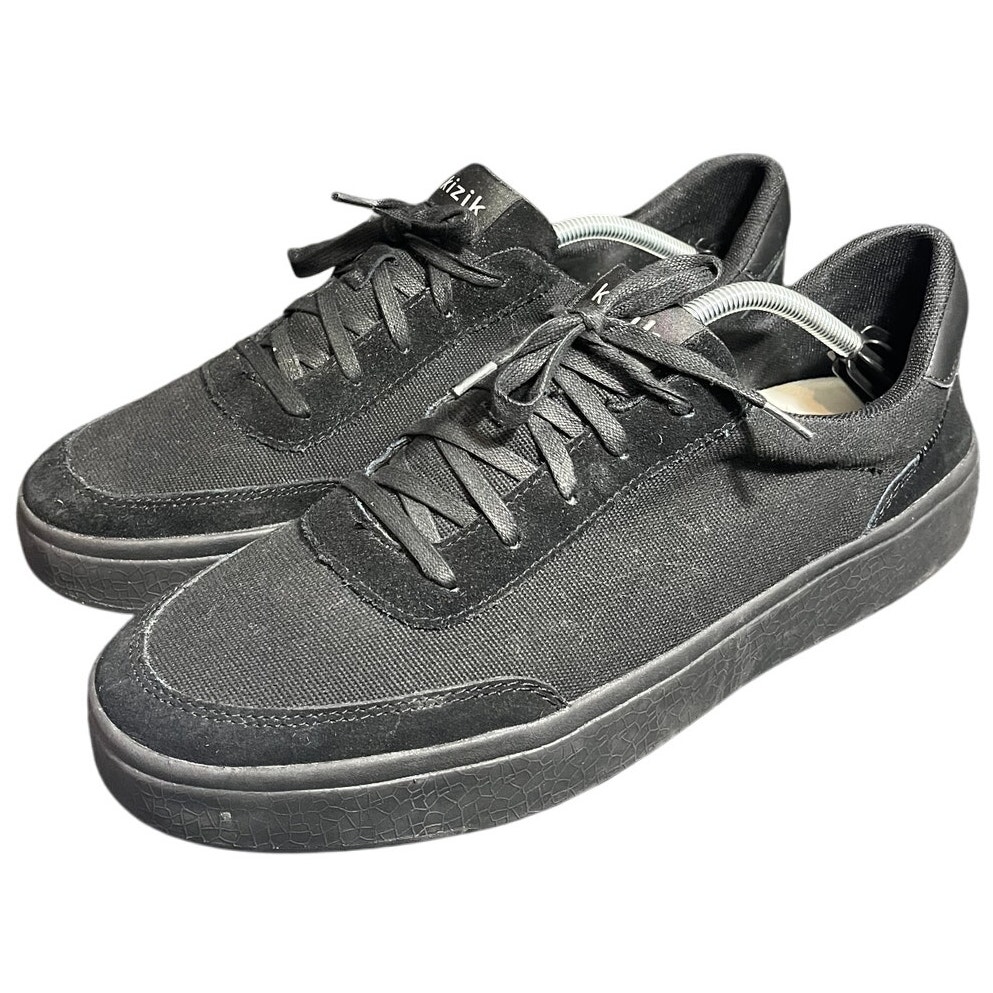 Kizik Prague Walking Shoes Sneakers Mens 13 Black Casual Comfort Lace Up