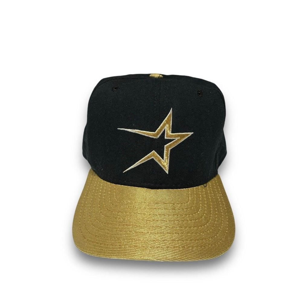 Vintage Houston Astros New Era DuPont Pro Model Hat Adjustable SnapBack USA Made
