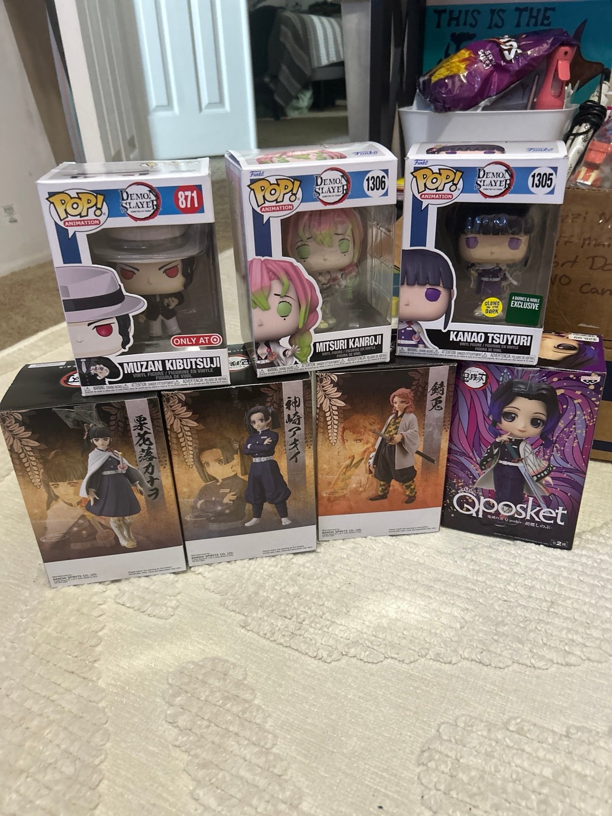 Demon slayer funko and figure lot