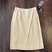 Vintage NWT 80s Burberrys Cream Wool Blend Pencil Skirt