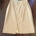 Vintage NWT 80s Burberrys Cream Wool Blend Pencil Skirt