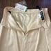 Vintage NWT 80s Burberrys Cream Wool Blend Pencil Skirt