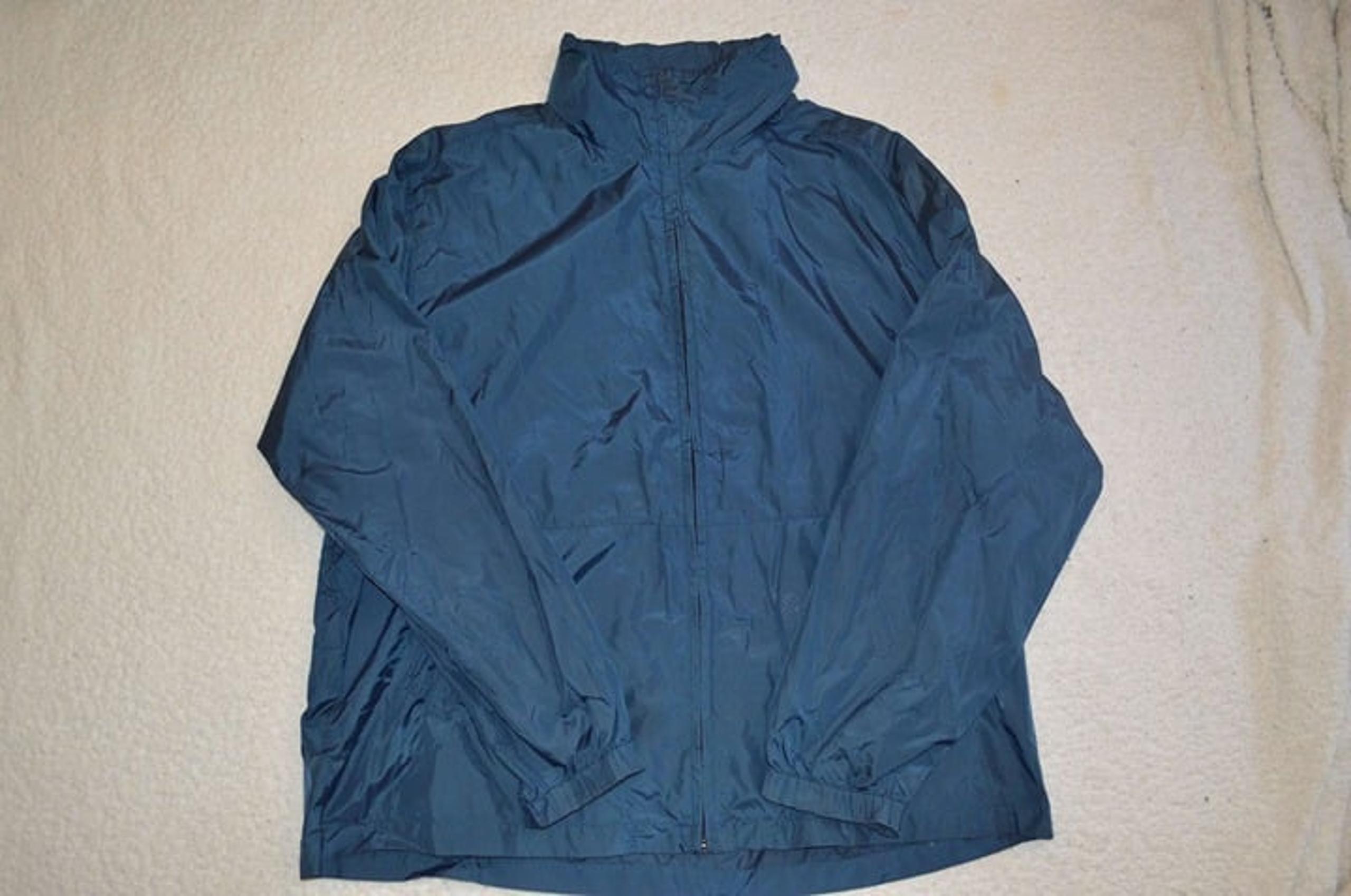 VTG Eddie Bauer Jacket Men Size Large Anorak Windbreaker Navy Blue Gorpcore