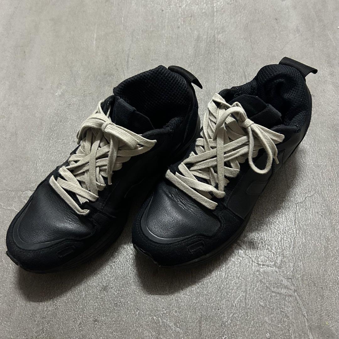 Rick Owens SNEAKERS Side Zip Leather High Top Mens 44EU/11US