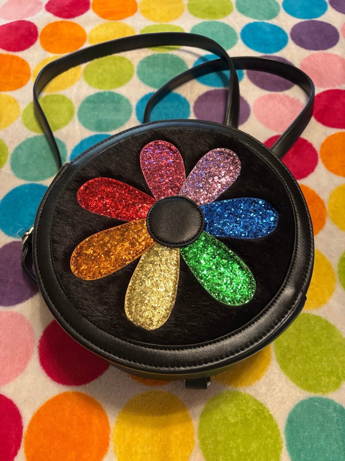Dolls Kill Delia’s Rainbow floral backpack purse cute