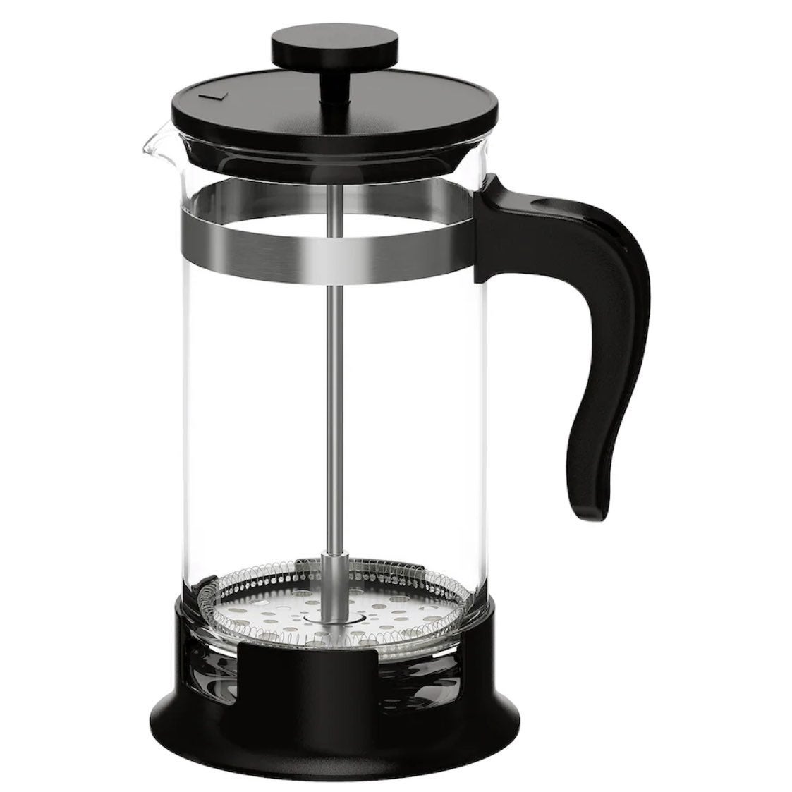 ❤️ French press coffee maker, glass/stainless steel