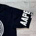 AAPE by A Bathing Ape NYC Universe Logo Graphic Black T-shirt Men's Size XL