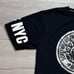 AAPE by A Bathing Ape NYC Universe Logo Graphic Black T-shirt Men's Size XL