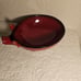 Rare Red NapaStyle Pig Piggy Large Platter 8 RoundMade In Portugal Hand Painted