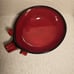 Rare Red NapaStyle Pig Piggy Large Platter 8 RoundMade In Portugal Hand Painted