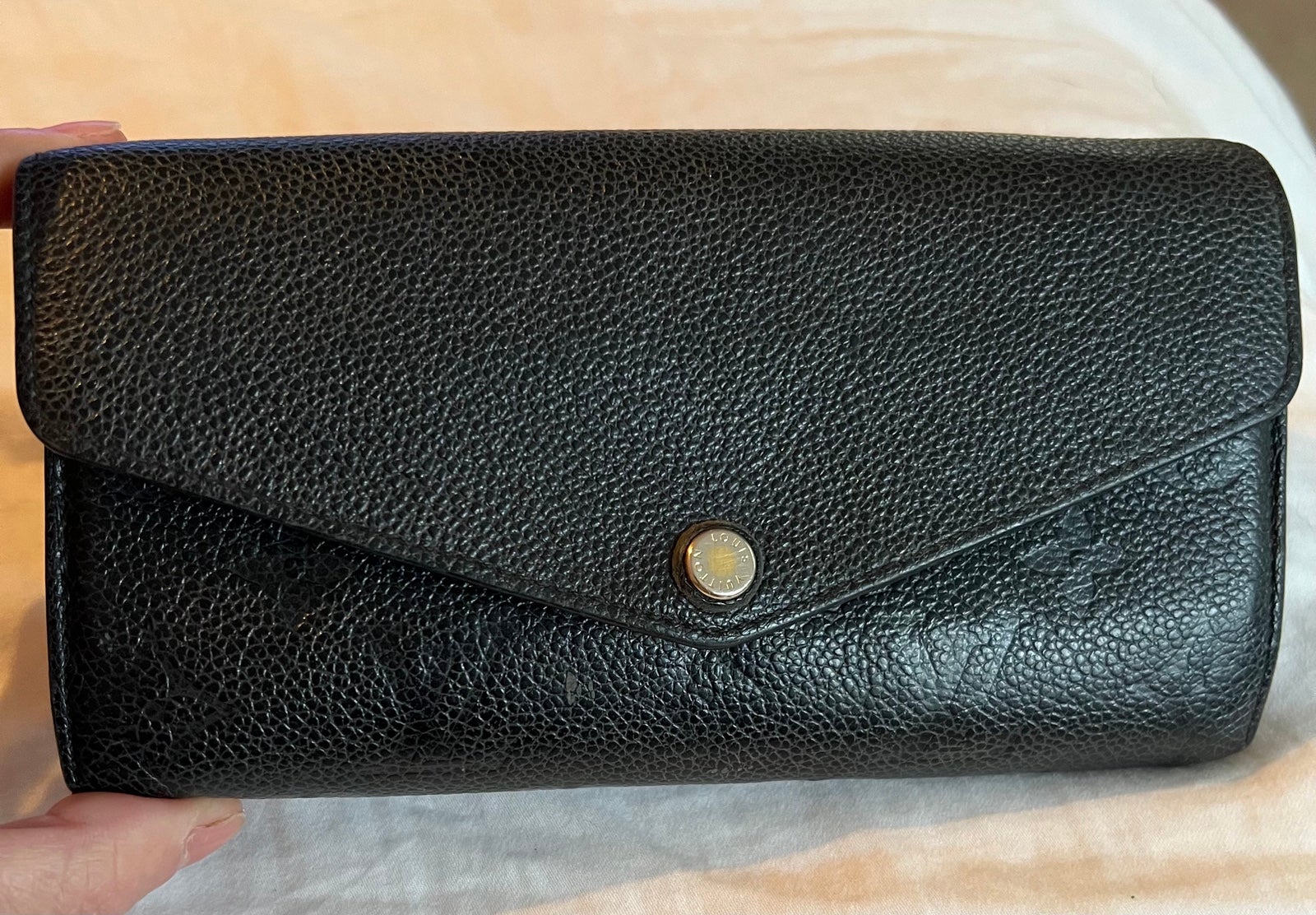 Louis Vuitton Empreinte Leather Black Wallet