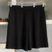 St.John Basics Santana Knit Pleated Pull On Shorts Culottes Size 16 Black